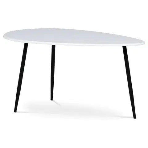 Konferenčné stolíky Odkladací stolík 100 x 60 cm, biela, L