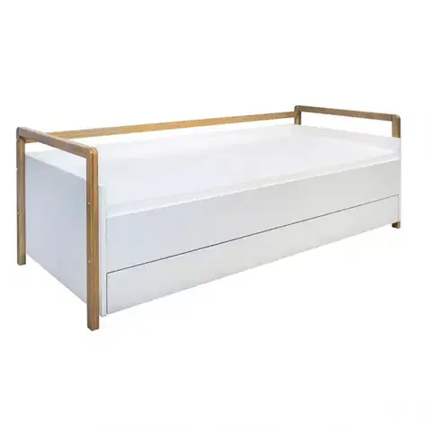Postele pre dievčatá Detská posteľ Tapczan Victor+Sz Biely 80x180