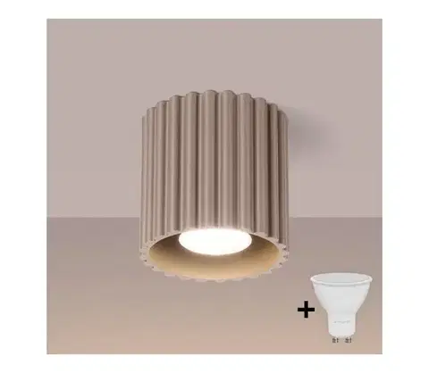 Svietidlá BRILAGI - LED bodové svietidlo SFERA 1xGU10/10W/230V priemer 10 cm taupe BR.1814
