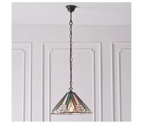 Svietidlá Endon 63937 - Luster na reťazi Tiffany ASTORIA 1xE27/60W/230V pr. 40 cm 63937