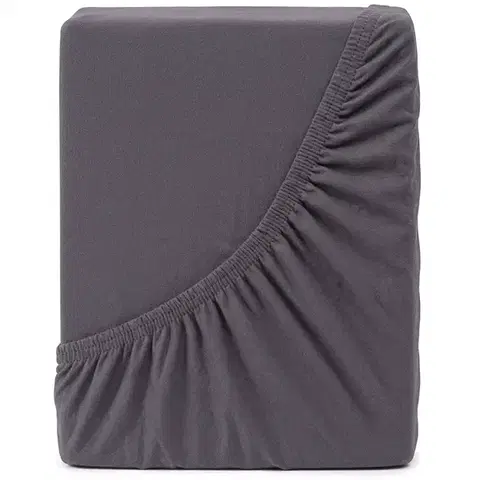 Plachty 4Home jersey prestieradlo Ideál antracit, 180 x 200 cm