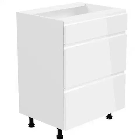 Kuchynské skrinky stojace Kuchynská skrinka Gardena D60S3 white