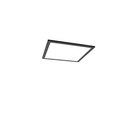 LED-Panely Moderné stropné svietidlo čierne vrátane LED 40 cm - Liv