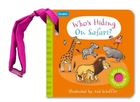 Leporelá, krabičky, puzzle knihy Who's Hiding on Safari? - Campbell Books