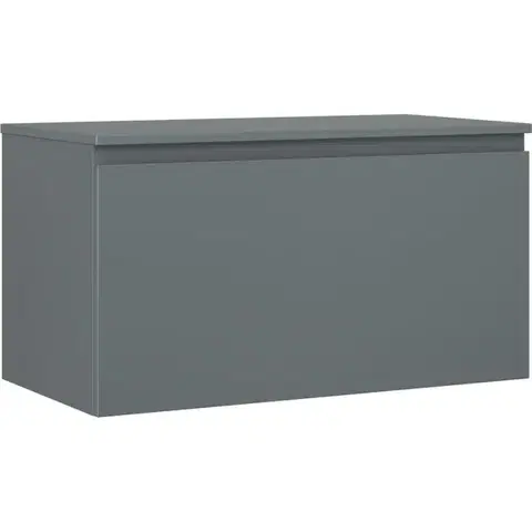 Kúpeľňový nábytok MEXEN/S - Orio kúpeľňová skrinka pod umývadlo 90 cm s doskou, 1 šuplík, grafit mat 91A10-09047-1-BFC66