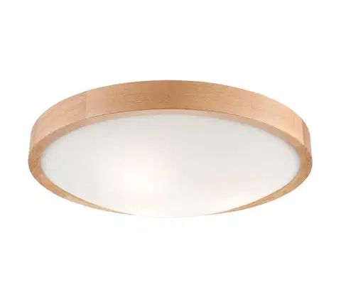 Svietidlá  Stropné svietidlo OAK SLIM 3xE27/60W/230V dub ø 47 cm LD-PD-8.3 DĄB