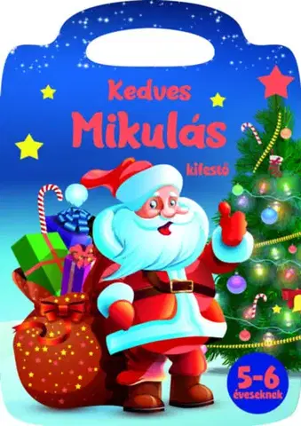 Nalepovačky, vystrihovačky, skladačky Kedves Mikulás - kifestő