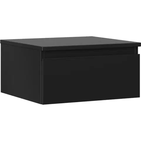 Kúpeľňový nábytok MEXEN/S - Orio kúpeľňová skrinka pod umývadlo 50 cm s doskou, 1 šuplík, čierna mat 91A10-05023-1-BFC71