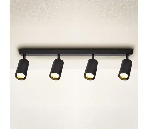 Svietidlá BRILAGI - Bodové svietidlo SELE 4xGU10/30W/230V čierna WO-A7-OEM