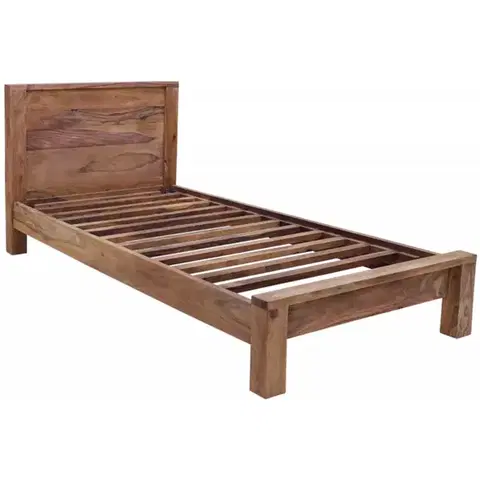 Postele Posteľ Kali 90x200 indický masív palisander