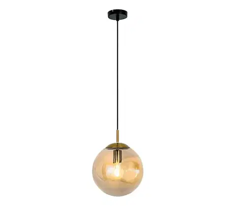 Svietidlá Viokef Lighting Závesný luster OSCAR na lanku 1xE27/40W/230V dymovo-béžový 4253600