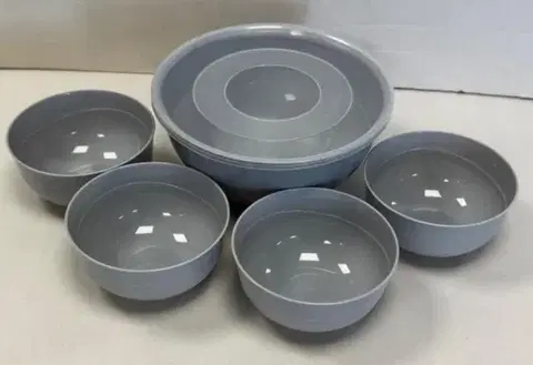 Misy a misky Kinekus Miska kuchynská plastová, sada 5 ks 1x3L+4x0,7L mix