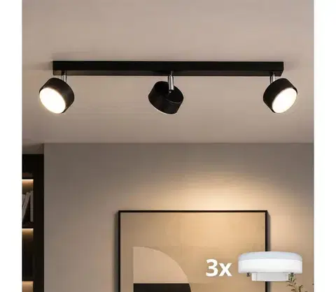 Svietidlá BRILAGI - LED bodové svietidlo MONO 3xGX53/30W/230V čierna 89-011B
