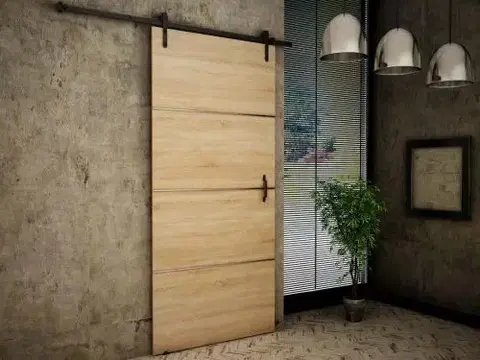 Posuvné dvere KIER Posuvné dvere RETRO PLUS | 100 cm Farba: dub sonoma
