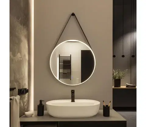 Svietidlá BRILAGI - LED kúpeľňové zrkadlo PALANZO LED/19W/230V priemer 60 cm IP44 CRI 90 stmievateľné + CCT FG-MIR-0019-60