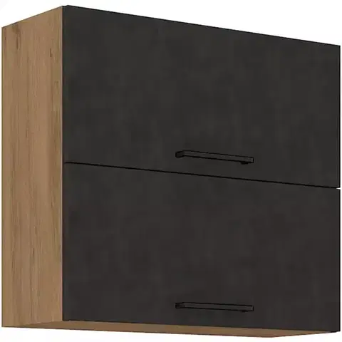 Kuchynské skrinky visiace Skrinka do kuchyne VIGO grafit mat 80GU-72 2F