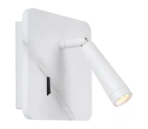 Svietidlá Lucide 77282/03/31 - LED Nástenné bodové svietidlo OREGON LED/4W/230V USB biela 77282/03/31