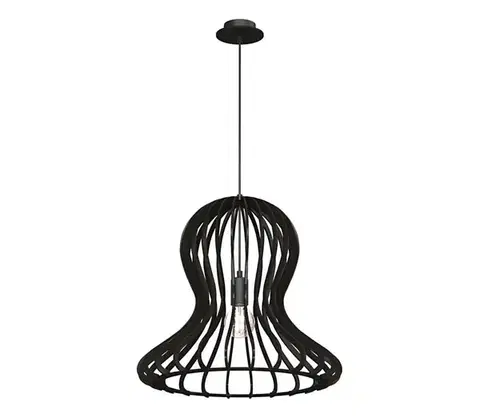 Svietidlá -  5020 - Závesné svietidlo OCTO na lanku 1xE27/20W/230V čierne 5020