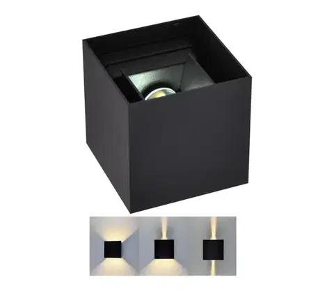 Svietidlá  Vonkajšie nástenné svietidlo KIOTO 1xG9/5W/230V IP44 čierna 318572