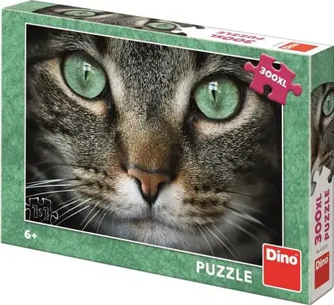 XL dieliky Dino Toys Puzzle Zelenooká mačka 300 XL Dino