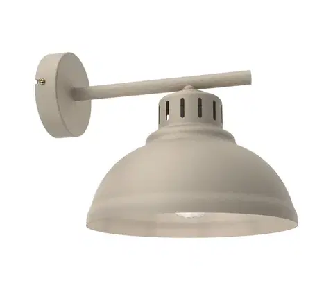 Svietidlá  Nástenná lampa SVEN 1xE27/15W/230V béžová 8887