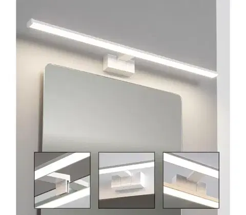 Kúpeľňové zrkadlá BRILAGI - LED kúpeľňové osvetlenie zrkadla VESTRA LED/15W/230V 80 cm IP44 biela FG-M1-C02-800-WHT