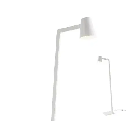 Lampy Redo 01-1556 - Stojacia lampa MINGO 1xE27/42W/230V biela 01-1556