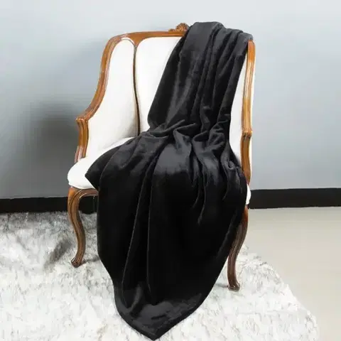 Ozdobné prikrývky Deka Laguna JDML003 70x140 cm čierna 12