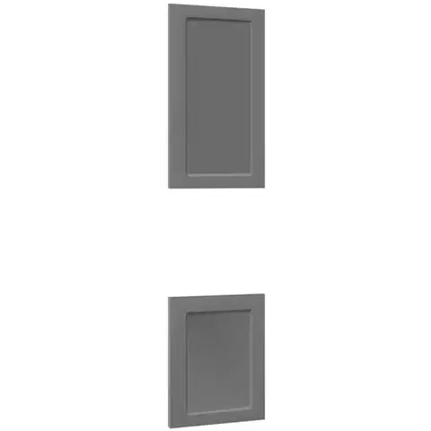 Kuchynské skrinky Čelo skrinky Luxeo F15-D60PWN rám dark grey