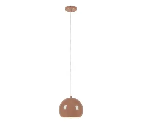 Svietidlá Markslöjd 108990 - Závesné svietidlo na lanku POP 1xGU10/7W/230V priemer 20 cm hnedé 108990