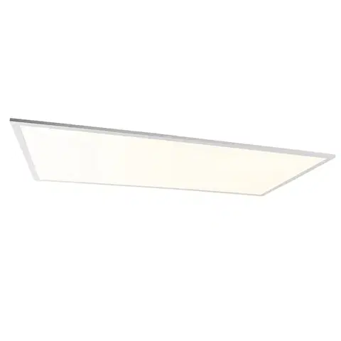 LED-Panely Oceľové stropné svietidlo 120 cm vrátane LED s diaľkovým ovládaním - Liv