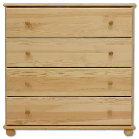 Komody do spálne Komoda z Borovice KD119 surová