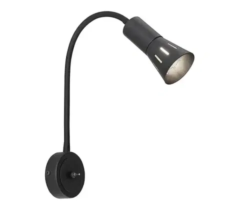 Svietidlá  Flexibilná lampička ARENA 1xE14/40W/230V čierna 91-81353