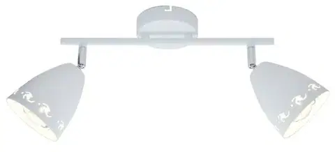Nástenné svetlá Nástenná lampa 2X40W E14 biela matná COTY