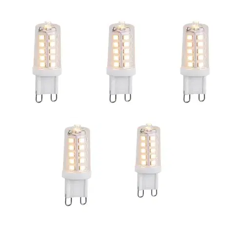 LED osvetlenie Sada 5 stmievateľných LED žiaroviek G9 3W 250lm 3000K
