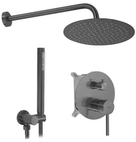 Sprchy a sprchové panely REA - Podomietková sprchová sada Lungo Titan + BOX REA-P6363