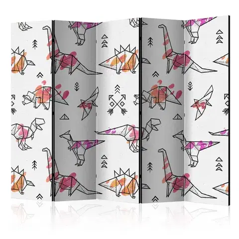 Paravány Paraván Origami Dinosaurs Dekorhome