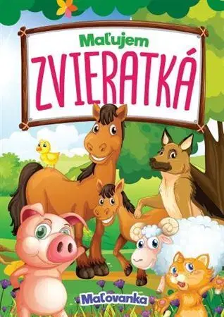 Nalepovačky, vystrihovačky, skladačky Maľujem zvieratká - Maľovanka