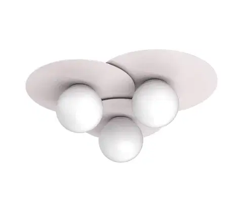 Svietidlá  Stropné svietidlo FLAT 3xE27/15W/230V 55x60 cm krémové 9574