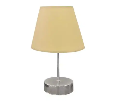 Lampy  Stolná lampa 1xE27/60W/230V béžová/lesklý chróm 390FLH1708