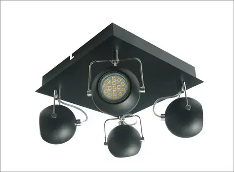 Stropná svetla Lampa 98-25036 Tony 4X3W Led Gu10 čierna