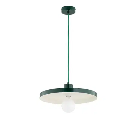 Svietidlá  Luster na lanku ETERI 1xE27/15W/230V zelený 61529