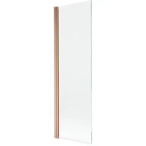 Sprchové dvere MEXEN - MIST vaňová zástena 70x150 cm 6mm 1-s, meď kartáčovaná, číra 8A9-070-001-65-00