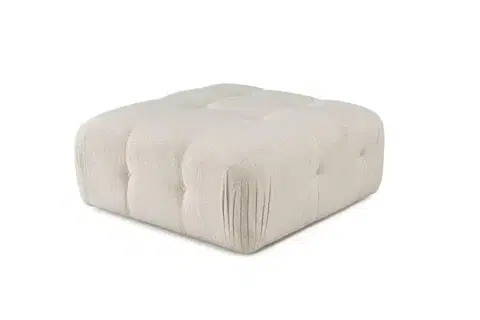 Taburety a podnožky Puf Doblo Pouffe - Cream