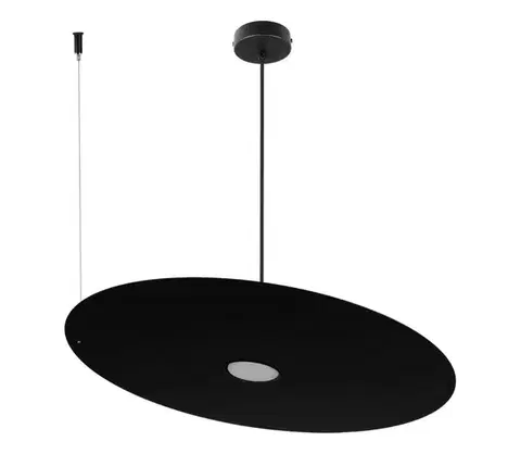 Svietidlá  Závesný luster PIATTO 1xGX53/15W/230V pr. 55 cm čierny MLP2917