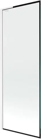Sprchové dvere MEXEN/S - Next L vaňová zástena FIX 70 x 150, čierna vzor, biela 895-070-000-03-70-20