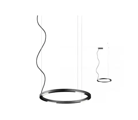 Svietidlá Redo 01-2204 - LED Luster na lanku UNION LED/34W/230V 3000K pr. 60 cm čierna 01-2204
