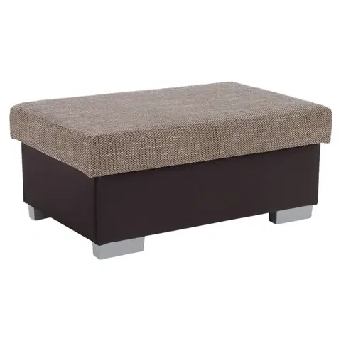 Taburetky NABBI T4 taburetka cappuccino / tmavohnedá