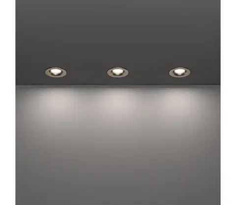 Svietidlá Eglo 902276 - Sada 3× LED kúpeľňových zapustených svietidiel SALABATE, LED 4,9 W / 230 V, priemer 8,8 cm, IP65, chróm 902276