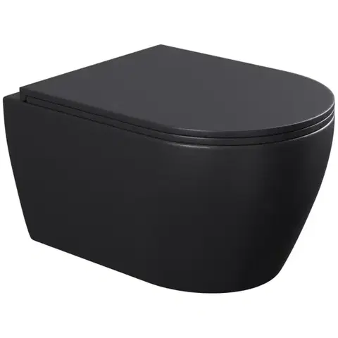 Sanitárna keramika Závesná WC misa Totentanz black vírivá